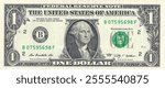 1 Dollar Note Isolated On a White Background, One Dollar Currency Note Isolated On a White Background, USA Currency Notes PNG, USA currency Notes Clipart