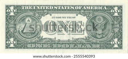 1 Dollar Note Isolated On a White Background, One Dollar Currency Note Isolated On a White Background, USA Currency Notes PNG, USA currency Notes Clipart