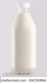 1 Litre Milk Bottle Label Design Template Mockup