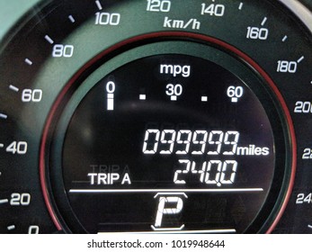 1 Mile Before Car Odometer Turns To 100,000 Miles