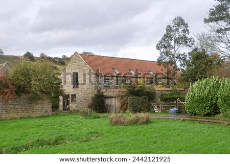 1 Nov 24 A modern barn conversion type detached property in rural Yorkshire near Hundale Point Scarborough on the North east coast of England 