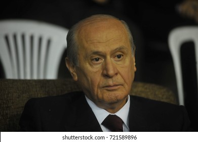 1 October 2010. Kars, Turkey. Devlet Bahçeli  Is A Turkish Politician Who Has Been The Chairman Of The Nationalist Movement Party Since 6 July 1997