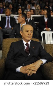 1 October 2010. Kars, Turkey. Devlet Bahçeli  Is A Turkish Politician Who Has Been The Chairman Of The Nationalist Movement Party Since 6 July 1997