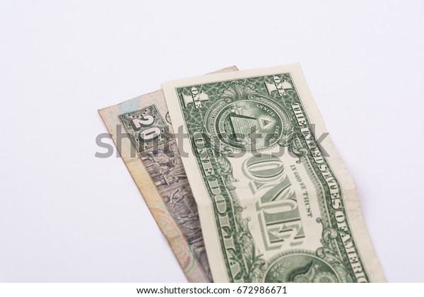 1 One Us Dollar 20 Le Business Finance Objects Stock Image