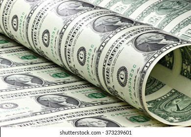 1 US Dollar uncut sheet