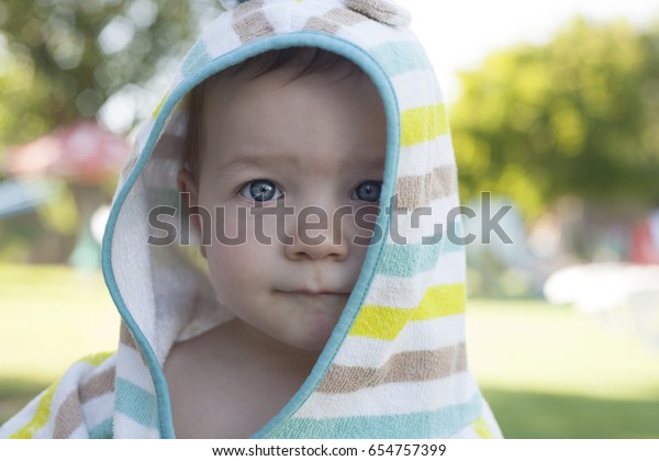 baby boy poncho towel