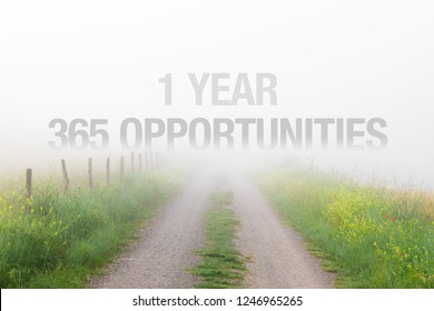 1 Year Equals 365 Opportunities, Inspirational Quote For New Years Resolutions