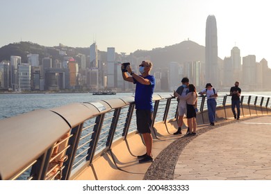 10 April 2021 The Under Renovation The Avenue Of Stars In Hong Kong