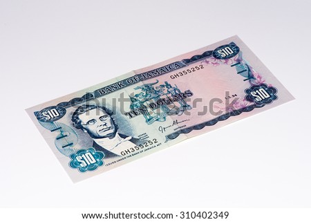 10 Jamaican dollars.  Jamaican dollars is the national currency of Jamaica
