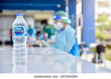 10 Nov 2021; Chiang Rai, Thailand: Nestle Pure Life Drinking Water, Clean And Clear, Beneficial To The Body.