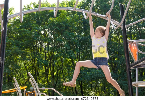 green climbing frame