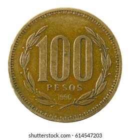 100 Chilean Peso Coin 1996 Obverse Stock Photo 614547203 | Shutterstock