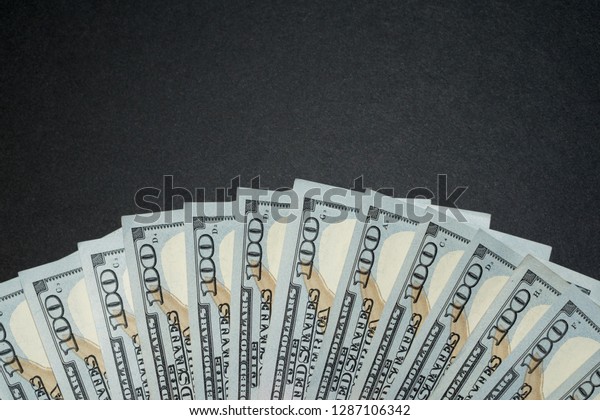 100 Dollar Banknotes Laying Down Desk Stock Photo Edit Now