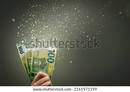 100 euro bills vanish into thin air