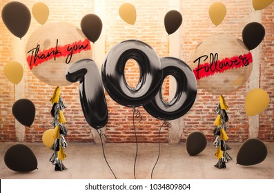 Thank You 100 Followers Images Stock Photos Vectors Shutterstock