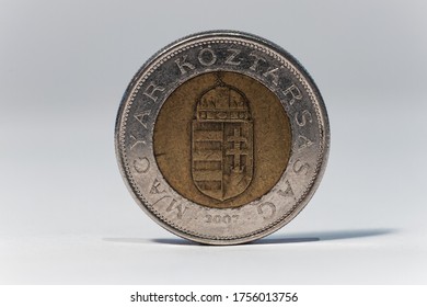 100 Forint Coin Heads Shield