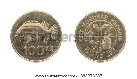 100 Icelandic crown - ISK - from the year 2011
