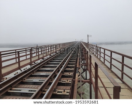 100+ year old Indian railways bridge rajghat uttar pradesh 