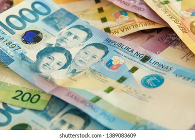 1000 Philippine Pesos Other Banknotes Background Stock Photo 1389083609 ...