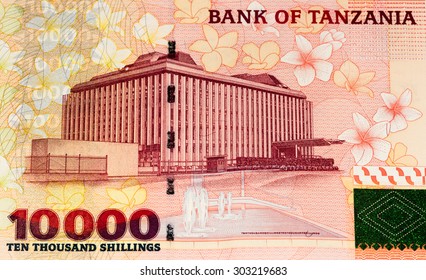 10000 Tanzanian Shillings Bank Note. Tanzanian Shilling Is The National Currency Of Tanzania