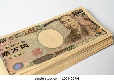 10000 Yen Stack Money Cash Rich