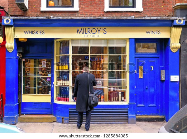 10032016 Man Front Old Window Liquor Stock Photo Edit Now 1285884085