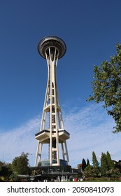 10-10-2021: Seattle, Washington: View Of City Of Seattle From Space Needle