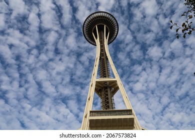 10-10-2021: Seattle, Washington: View Of Space Needle