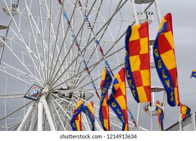 10/13/18 Phoenix Arizona Ferris Wheel And Flags At The Arizona State Fair