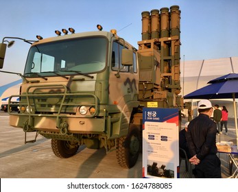 10.20.19, Seong Nam, South Korea : KM-SAM (Korean Medium Range Surface To Air Missile), The Main Anti-aircraft & Ballistic Missile Defense System Of South Korea.