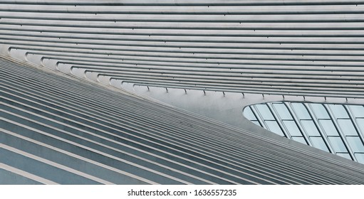 Liège/Belgium - 10.22.19: Liège-Guillemins Railway Station