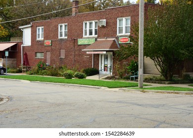 10.23.2019 Naperville, IL. Kreger's Brat And Sausage Haus Family Owened Located Just Outside Of Downtown Naperville