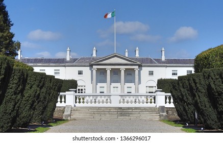 10th April 2019, Dublin, Ireland. Áras An Uachtaráin, Formerly The Viceregal Lodge, Is The Official Residence And Principal Workplace Of The President Of Ireland, Located In Phoenix Park, Dublin.