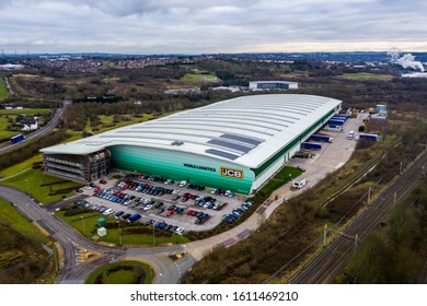 10th January 2020, Stoke on Trent, Staffordshire - Stunning aerial images of JCB Worldwide Logistics in the Midlands, the heart of the country, JC Bamford Excavators Ltd