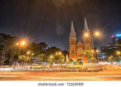 11 August 2017 : Notre Dame Cathedral Is A Landmark Of Ho Chi Minh City, Vietnam