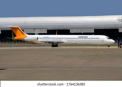 11 July 2018 Labuan Bajo, Indonesia : Airfast MD-83  At Komodo International Airport, Labuan Bajo, Indonesia