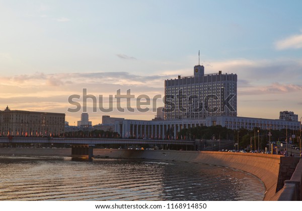 11.07.18 Russia. Moscow. House of the\
Government of the Russian Federation. The White\
house
