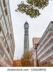 11.09. 2019. London, UK, BT Tower. Communication Tower In The Middle Of London