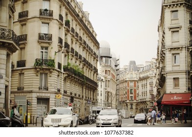 116 Boulevard Saint-Germain, 75006 Paris,FRANCE,JULY 24TH 2017:CAFE IN PARIS