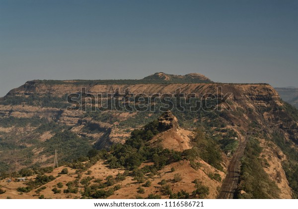 11decmber2005 Khandala Westarnghat Deccan Plateau Large Arkivfoto ...