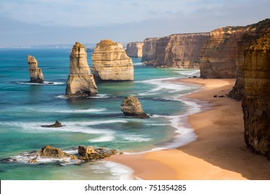 The 12 Apostles, located in Port Campbell, Victoria.