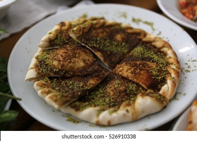12 february 2014, turkey istanbul.  suria cuisine is going to famaus in istanbul. specially chickpeas, fava,crush,pide,pita braed, chicken and dessert.