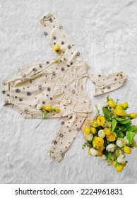 12 Month Old Baby Clothes With Beautiful Yellow Rose Motifs