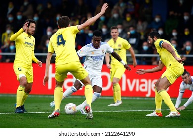 12th February 2022; Estadio La Ceramica, Vila Real, Spain; La Liga Football, Villarreal CF Versus Real Madrid; Vinicius Jr. Of Real Madrid