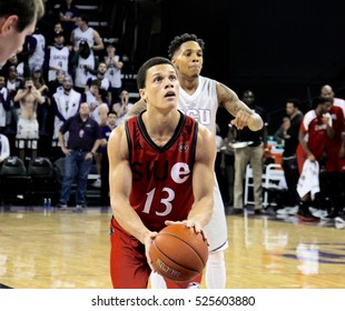 13 Christian Ellis Guard For The Southern Illinois University Cougars At GCU Arena In Phoenix,AZ USA November 28,2916.