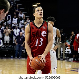 13 Christian Ellis Guard For The Southern Illinois University Cougars At GCU Arena In Phoenix,AZ USA November 28,2916.