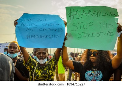 13 October 2020, Ibadan,Oyo State

Image Of Nigerian Youth Protesting Against Police Brutality In Ibadan Nigeria  