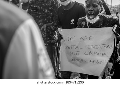 13 October 2020, Ibadan,Oyo State

Image Of Nigerian Youth Protesting Against Police Brutality In Ibadan Nigeria  