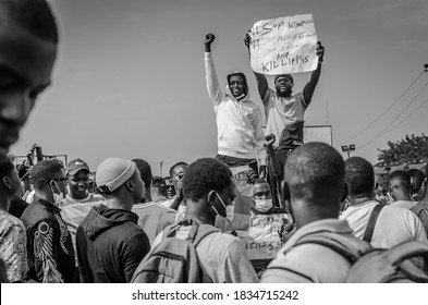 13 October 2020, Ibadan,Oyo State

Image Of Nigerian Youth Protesting Against Police Brutality In Ibadan Nigeria  