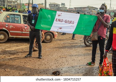 13 October 2020, Ibadan,Oyo State

Image Of Nigerian Youth Protesting Against Police Brutality In Ibadan Nigeria  